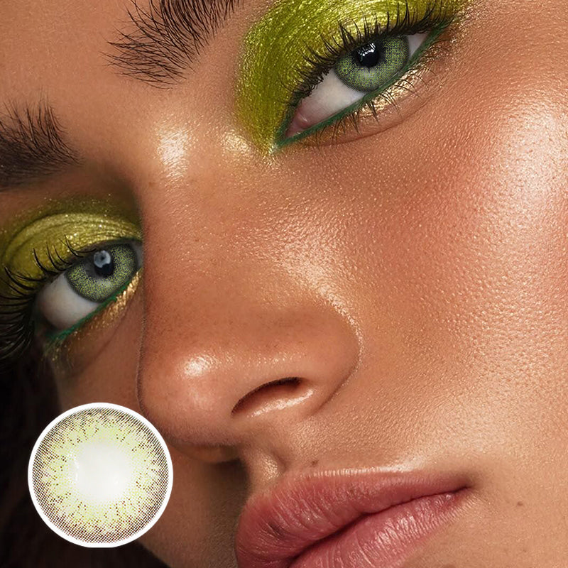 【U.S Warehouse】Lens-poem Wildcat Green Colored Contact Lenses
