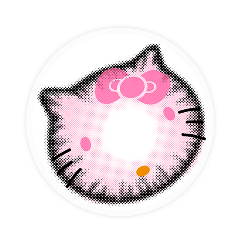 Lens-poem Kitty Pink Colored Contact Lenses