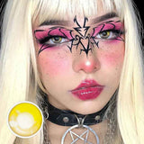 Lens-poem Anime Yellow Colored Contact Lenses