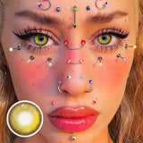 Lens-poem Cardcaptor Yellow Colored Contact Lenses